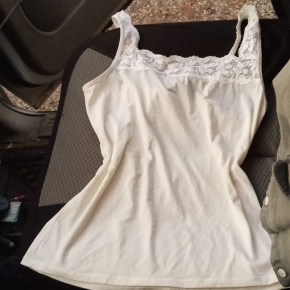 White tank top